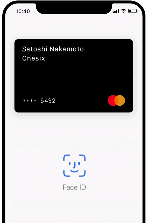 Een mobiel die een betalen van de bestelzuil simuleert.