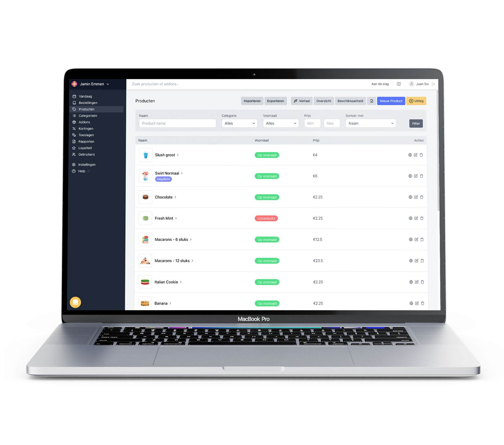 Visit Onesix dashboard via your laptop.
