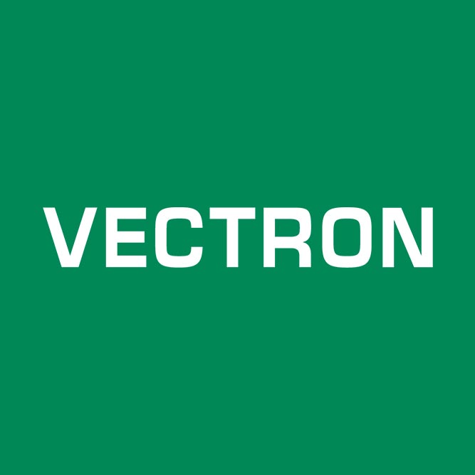 The word VECTRON in white uppercase letters on a solid green background.